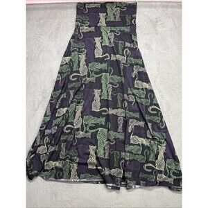 Cat Lady Super Soft Novelty Maxi Skirt Strapless Dress Convertible Versatile S